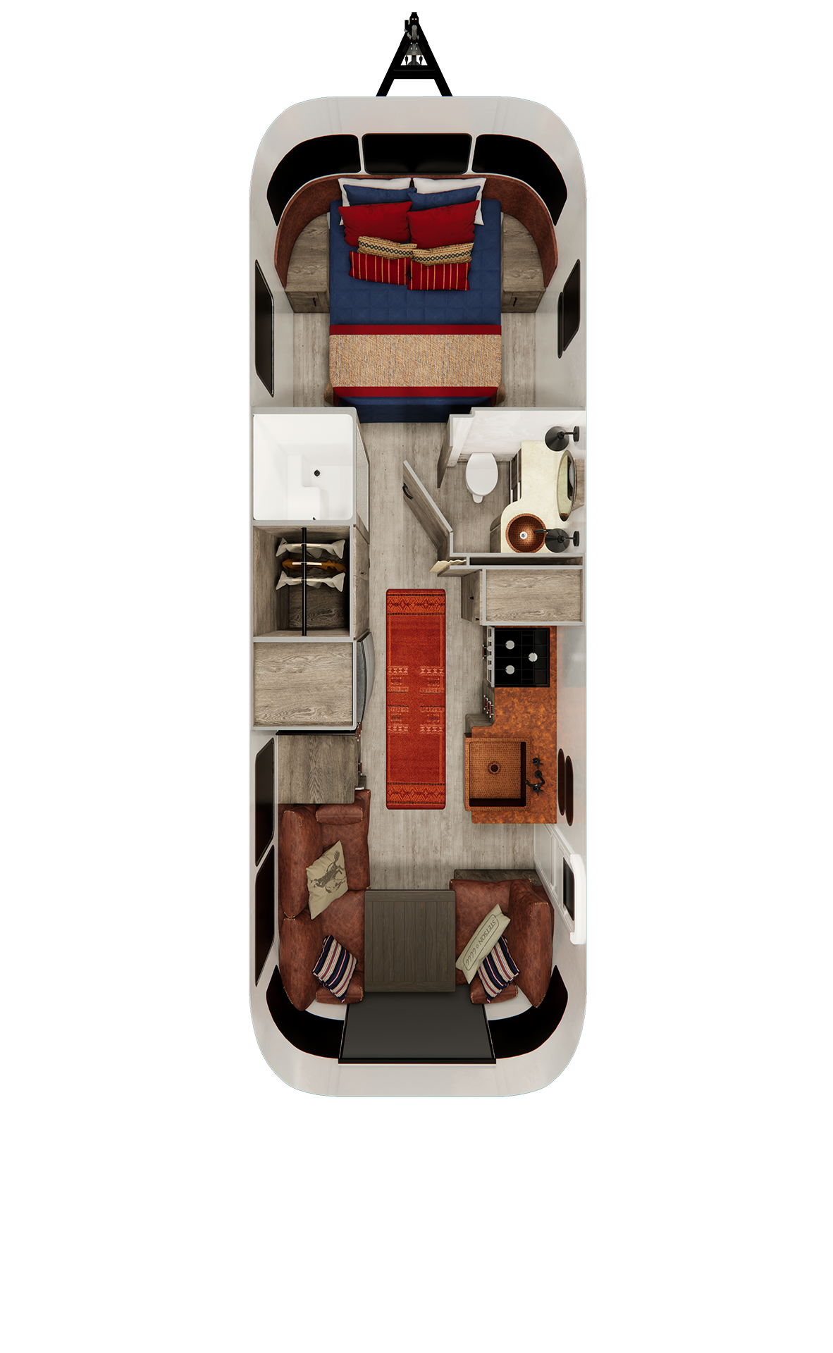 2027 Airstream Stetson + 6666 27FB Queen official Airstream stock photo — actual incoming unit may vary
